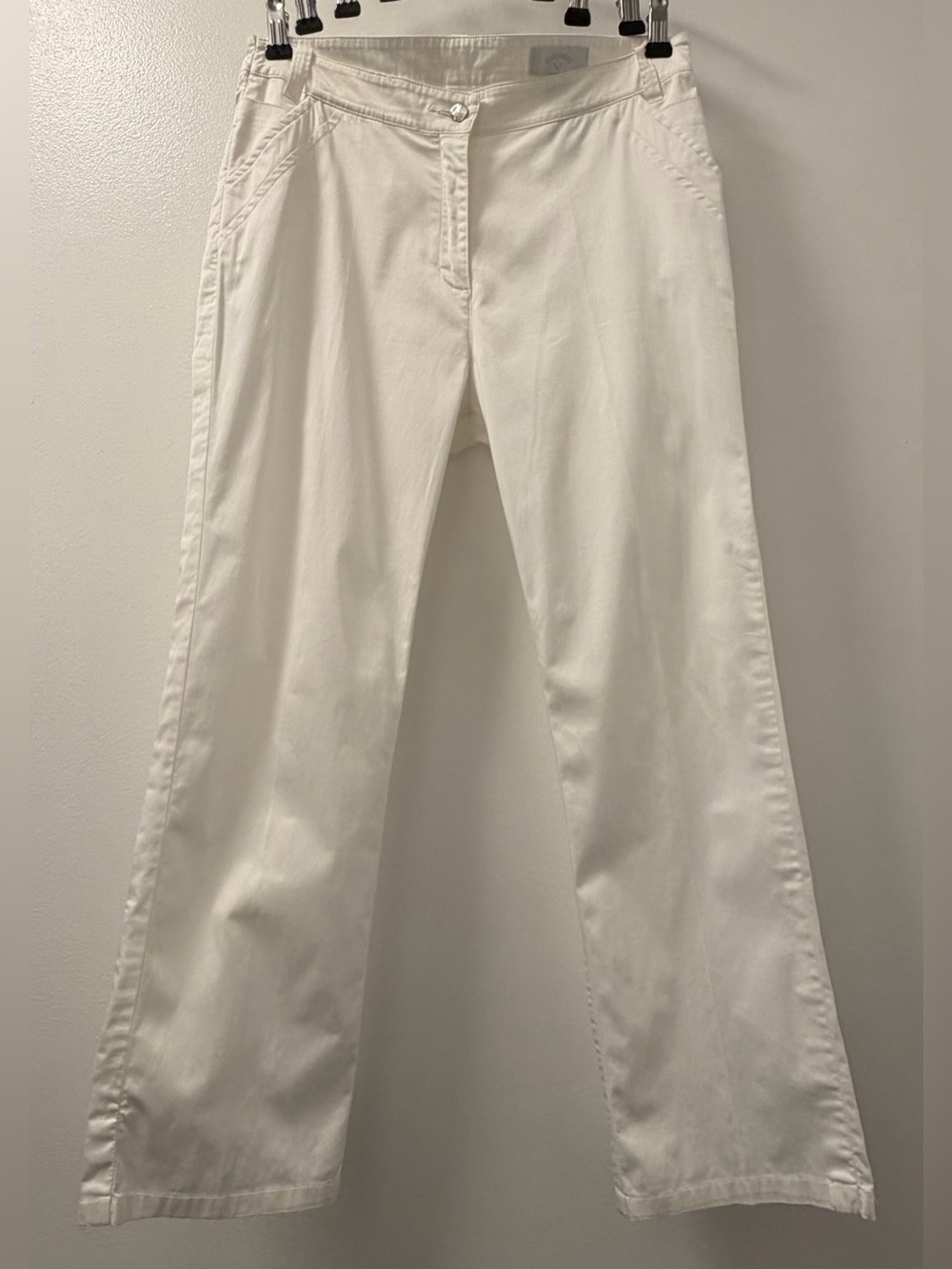 Callaway Women’s White Stretch Golf Pants Size 8 Cropped Ankle